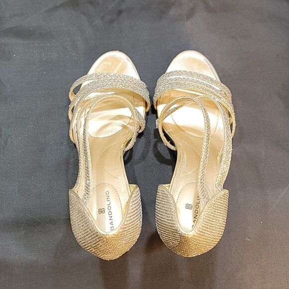 BANDOLINO JEWEL STUDDED ROUND OPEN-TOE HEEL SANDAL - Picture 5 of 15